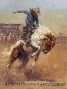 Dusty Bronc Notecards by Andy Thomas