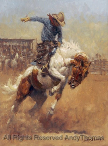Dusty Bronc Notecards by Andy Thomas