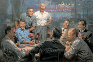 Grand Ol’ Gang – Republican Presidents Playing Poker by Andy Thomas