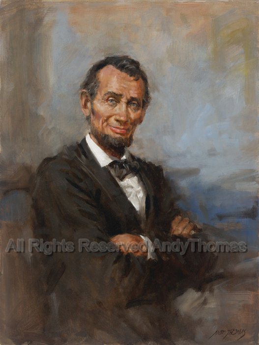 Smiling Abe Lincoln by Andy Thomas