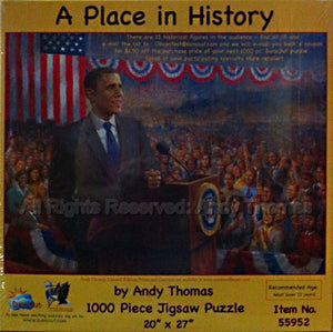 Change: A Place in History 1000 Piece Jigsaw Puzzle with Barack Obama by Andy Thomas