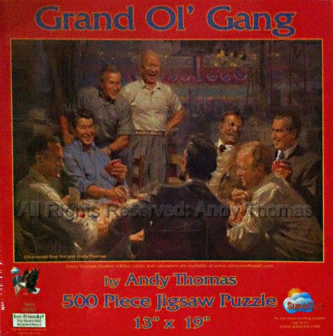 Grand Ol' Gang 500 Piece Jigsaw Puzzle by Andy Thomas