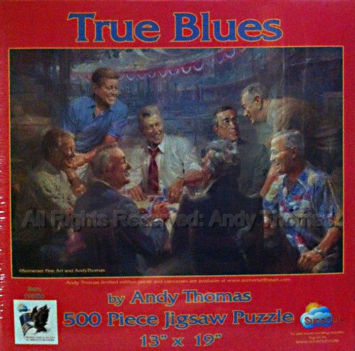 True Blues 500 Piece Jigsaw Puzzle by Andy Thomas